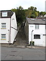 Steps up from Ystrad Road, Pentre