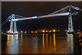 ST3186 : Floodlights on Newport Transporter Bridge by Robin Drayton