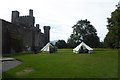 SH6071 : Tents beside Penrhyn Castle by DS Pugh