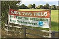 "Save this Field" banner, Cleadon