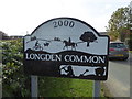 Village sign at Longden Common