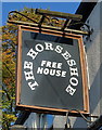 Sign for the Horseshoe public house