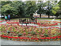 Memorial seats in Belle Vue Park, Lowestoft