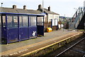 Waiting shelter and overbridge at Flimby Station