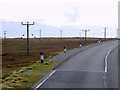 HU5194 : Telegraph wires along the A968 by David Dixon