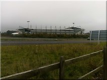 TL9929 : Colchester: Weston Homes Stadium seen across the A12 by Christopher Hilton