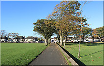 NX1897 : Footpath at Victory Park, Girvan by Billy McCrorie