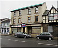 Boarded-up three-storey building, Woodfield Street, Morriston, Swansea 