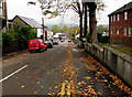 Eastern end of Morfydd Street, Morriston, Swansea