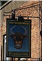 Sign for the Bulls Head, Smallbridge