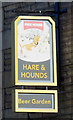 Sign for the Hare & Hounds, Wardle