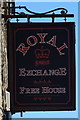 Sign for the Royal Exchange, Littleborough