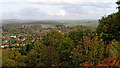 SO8383 : View east from Kinver Edge in Staffordshire by Roger  D Kidd