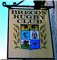 Brecon Rugby Club name sign