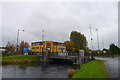 Closed bridge at Bonnybridge