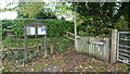 Sign & Entrance Gates by St. Nicholas Church (Norton Canon)