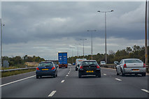 SO8744 : Malvern Hills District : M5 Motorway by Lewis Clarke
