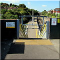 Platform 1 direction sign at Parson Street station, Bristol