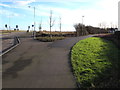 Path junction beyond the southern edge of Crewe