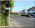 Footpath crosses Wheatfield Way