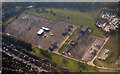 Bredbury electricity sub-station from the air