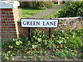 Green Lane sign