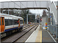 Westbound train leaving Highbury and Islington