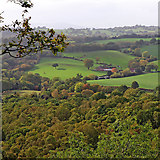 SO8282 : View west from Kinver Edge in Staffordshire by Roger  Kidd