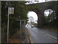 Bus stop and shelter on Preston Old Road