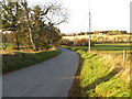 Minor road near Mill of Keig