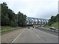 Railway bridge crossing M80