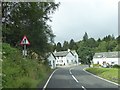 Approaching the Bridge of Cally Hotel