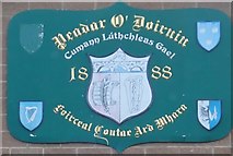 J0016 : Coat of Arms of the Peadar O'Doirnin GAA Club, Forkhill by Eric Jones