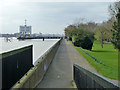 River bank walk, North Woolwich