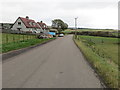 Bomakelloch Cottages beside the B9115 road