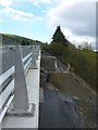 Abutment on uphill side of Upper Dolfor Road bridge