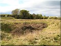 Excavated pit by the Swale