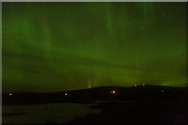 HP6312 : Aurora borealis over Haroldswick pool by Mike Pennington
