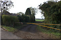 Path gate at the end of Marsh Farm Road