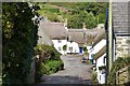 Thatched cottages surrounding the square, Inner Hope, Devon