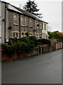 Satellite dishes on stone houses, Pentrepiod Road, Pontnewynydd 