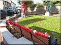 Robert Owen Memorial Garden dressed up for remembrance