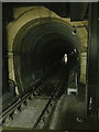 TQ3580 : Tunnel under the Thames – the view south from Wapping Overground station, London by Robin Stott