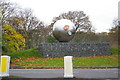 Sculpture at entrance to Glaxo SmithKline research centre, Stevenage