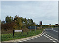 Dynes Hall Road sign