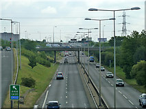 TQ4382 : A13 looking east at A406 junction by Robin Webster