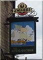 Sign for the Royal George public house