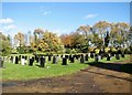 TG3109 : View across Brundall cemetery by Evelyn Simak