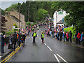 NZ0161 : Olympic torch relay through Riding Mill by Hugh Venables