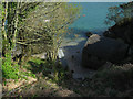 Steep tracks in Salcombe